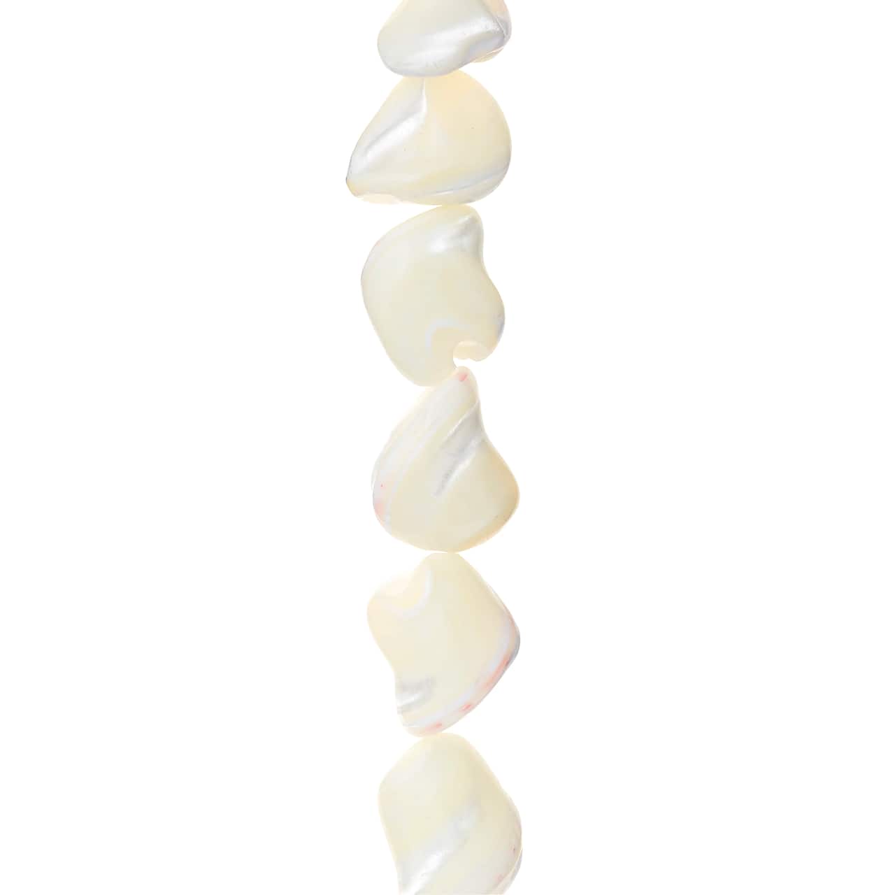 12 Pack: Natural White Mother of Pearl Swirl Beads, 7mm by Bead Landing™